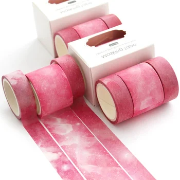 

3Pcs/box Leaves Foil Grid Floral Cute Paper Masking Washi Tape Set Japanese Stationery Scrapbooking Supplies