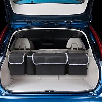 

Car Rear Seat Multi Pockets Sundry Storage Bag Vehicle Trunk Accessory Organizer Car Rear Trunk Seat Elastic String Net Mesh