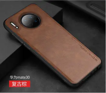 

Huawei mate 30 case Leather case luxury fashion imitation leather material, simple mobile phone case for huawei mate 30 pro case