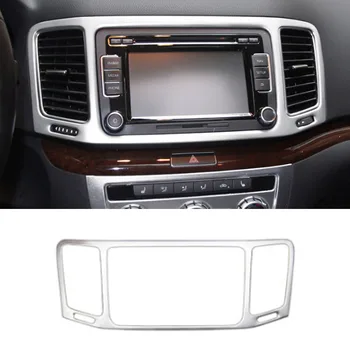 

Car Dashboard Central Console GPS Navigation Panel Decoration Frame Trim Molding For VW Sharan 2013 2014 2015 2016 Car-styling