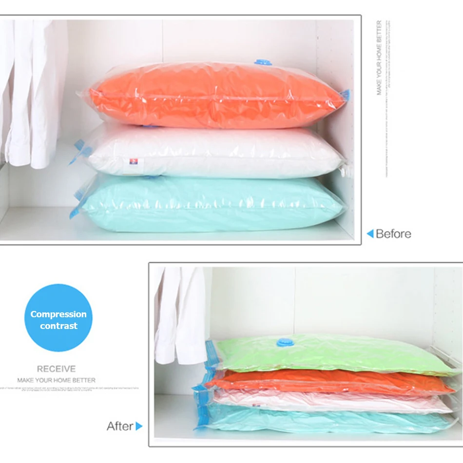 Saver Underbed Vacuum Storage Bags Clothes Compression Bags Travel Vacuum  Clothes Storage Bags