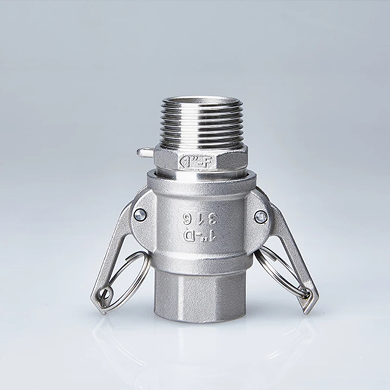 304 Stainless Steel Garden Sprinkler camlock Fitting Adapter Barb Camlock Quick Disconnect 1/2