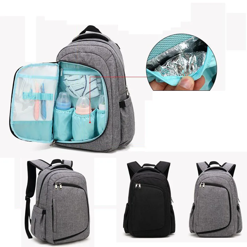 

New baby Oxford cloth Mummy bag Portable shoulder multi-function large capacity milk dad diaper bag fashion leisure care package