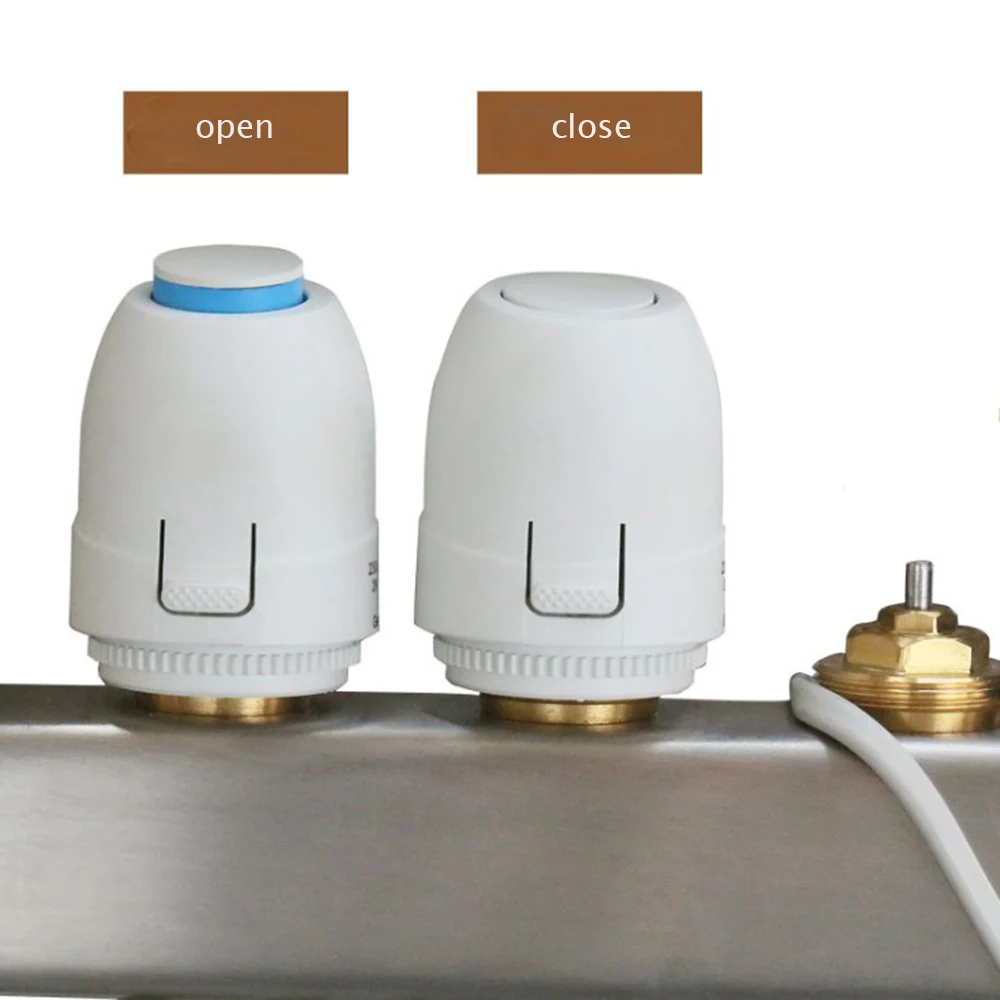 NC 230V 2W Electric Thermal Actuator Floor Heating Valve Manifold For