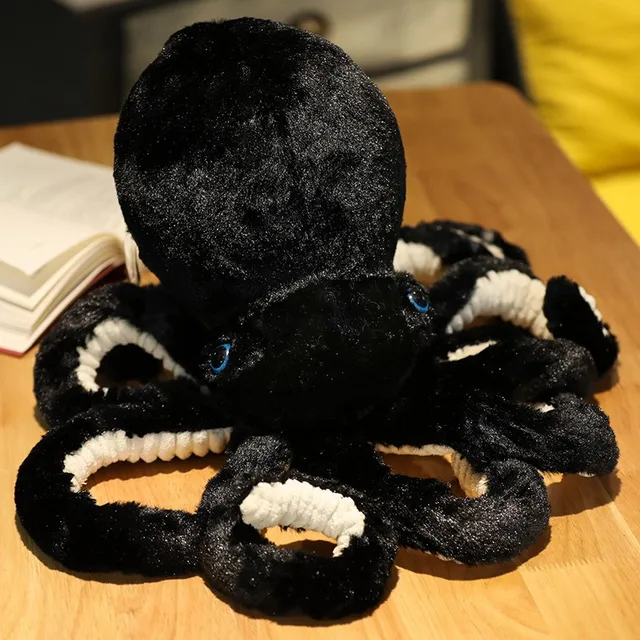 30cm-90cm Lifelike Big Eyes Octopus Plush Toy Soft Stuffed Cartoon Sea Animal Doll Baby Accompany Home Decor Kids Birthday Gifts