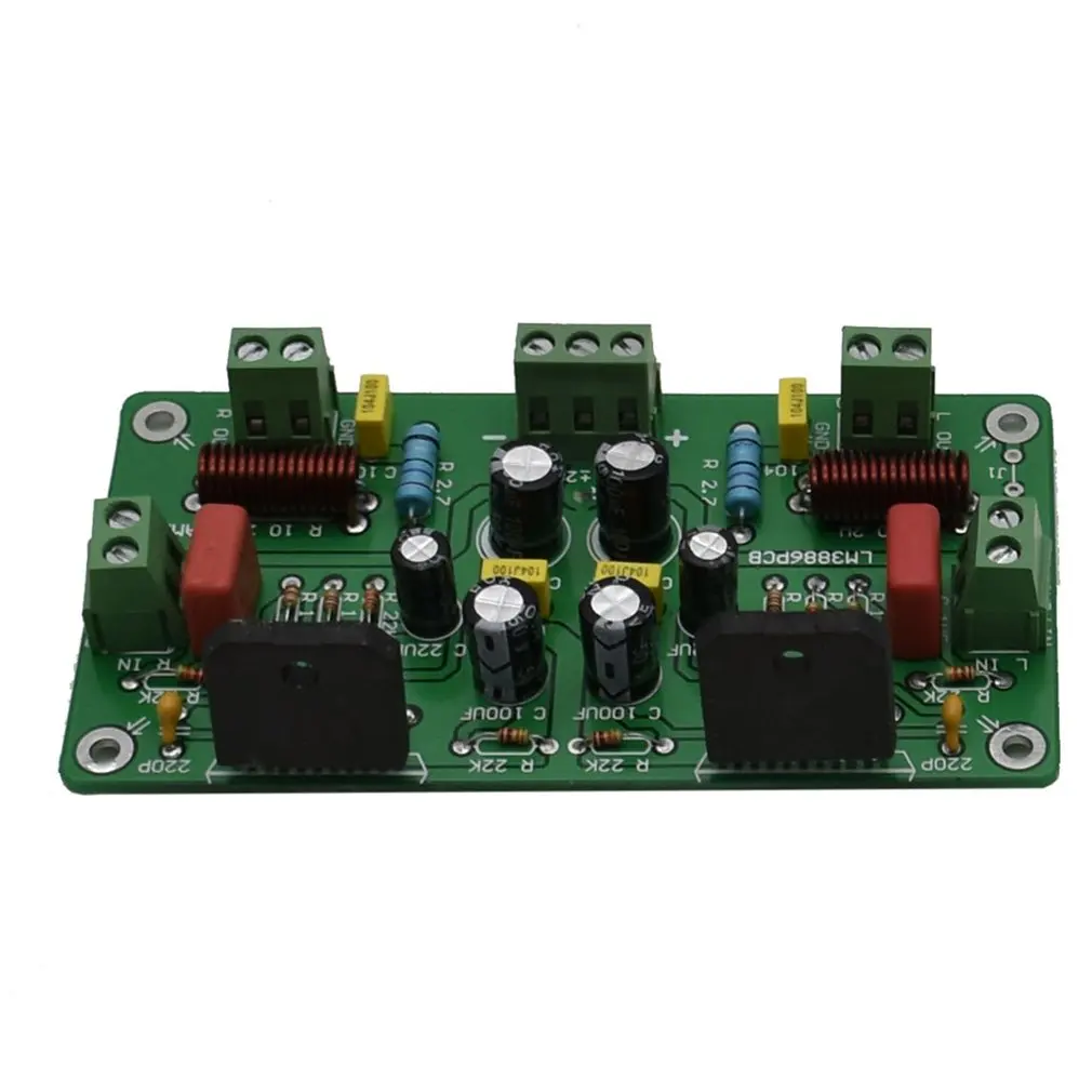 Собранный 68 Вт+ 68 Вт HiFi LM3886TF стерео усилитель платы 50Wx2/38Wx2 J6S9