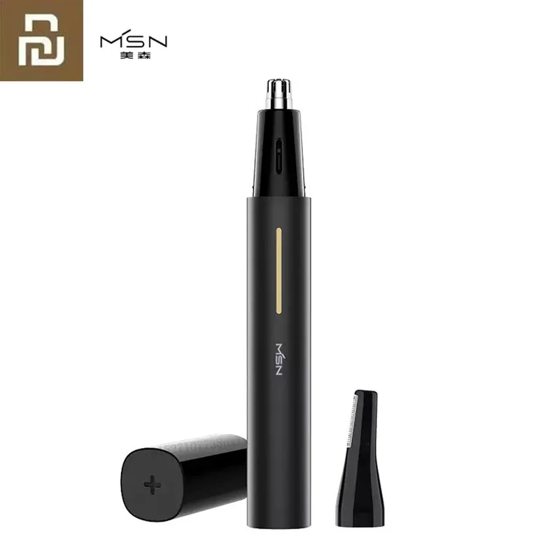 Youpin MSN-recortador de pelo eléctrico para oreja y nariz, limpiador de pelo Nasal de doble cabeza, depilación recargable, recortador de cejas