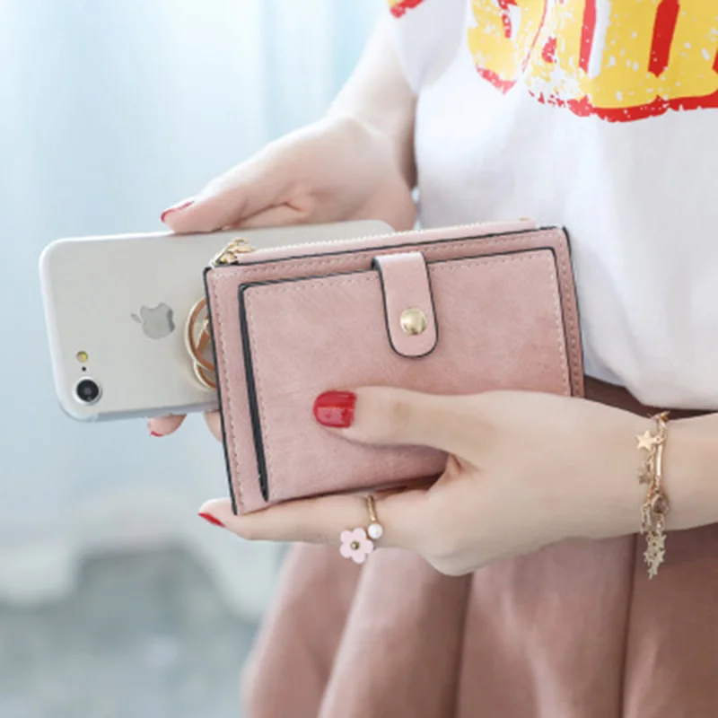 

2019 simple coin purse mini Korean version of the female small fresh zipper coin bag multi-function ultra-thin small card packag