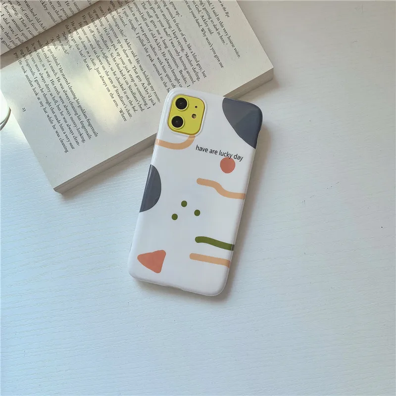 Art Retro Abstract Geometry Phone Case For iPhone 11 Por Max X Xsmax Xr 7 7 Puls 6 6S 7 8 Puls