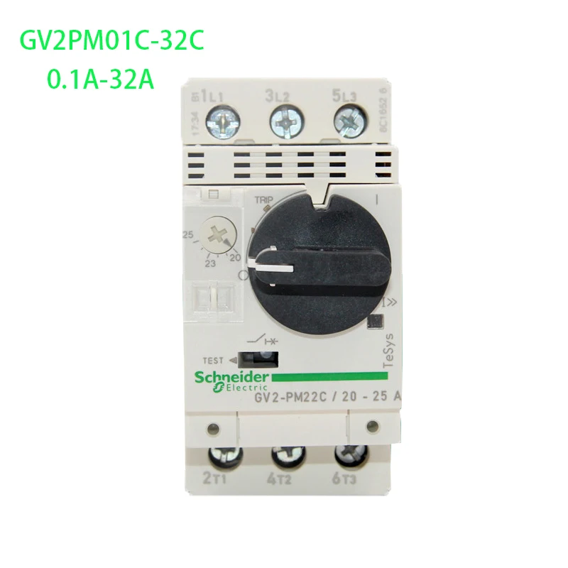 Экспорт 3P тепловой магнитный выключатель GV2PM01C-32C 0,1-32A двигатель тепловой магнитный выключатель ручка(управление