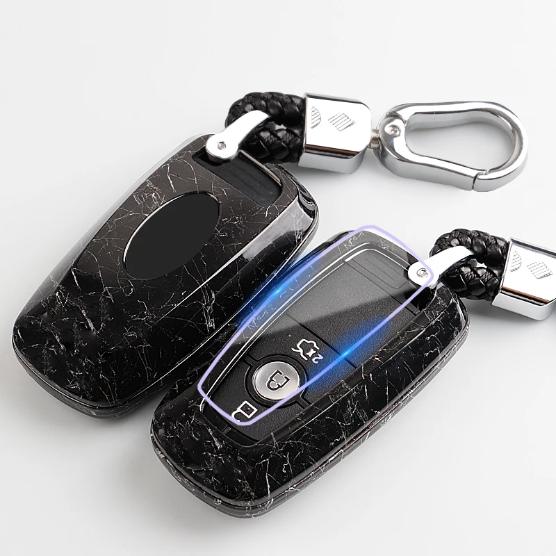Чехол для ключей Marble ABS Ford Fiesta Focus 2 Mondeo Ecosport Kuga Escape 3 кнопки складной чехол брелок с