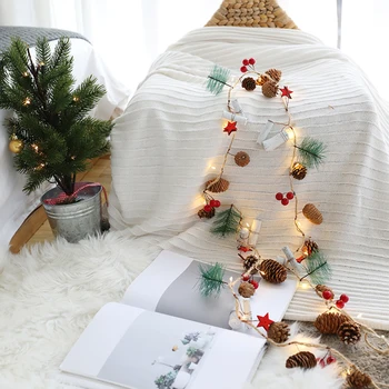 

6.56ft 20LEDs Fairy String Lights Christmas Halloween Decorative Hanging Lights Warm White Bulbs Copper Wire Lights Waterproof