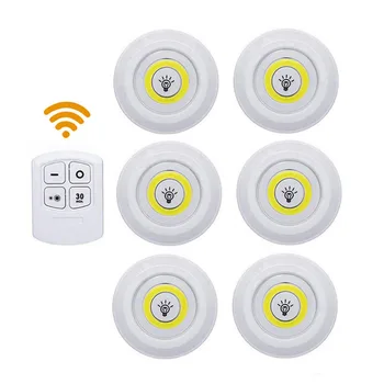 

Dimmable LED Under Cabinet Light Battery Operated with Remote Control LED Closet Lights for Wardrobe Bathroom Kitchen lighting