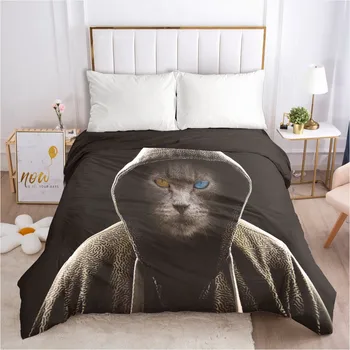 

3D Comforter Case Design Dog Black Duvet Covers Quilt Cover Beddings Bed Linen Bedding Bag Sets 265*230cm King Size Home Textile