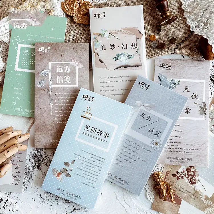 Mohamm Ретро Стикеры для заметок Классическая коллекция серии креативный дневник 30 шт