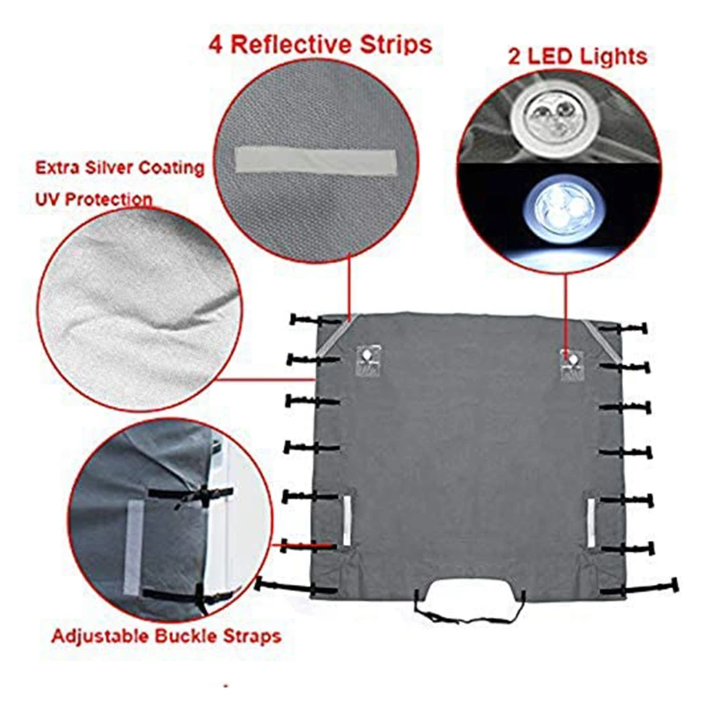 Waterproof Caravan Front Towing Cover Chip Protector With Led Guards Lights, Front Towing Cover Car-Covers Waterproof Caravan Front Towing Cover Chip Protector With Led Guards Lights, Front Towing Cover Car-Covers