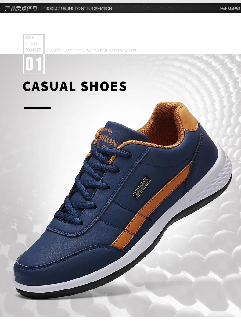 Leather Men Shoes Sneakers Trend Casual Shoes Italian Breathable Leisure Male Sneakers Non-slip Footwear Men Vulcanized Shoes