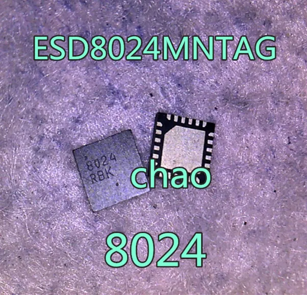 5 шт./лот ESD8024MNTAG 8024 RBK QFN24