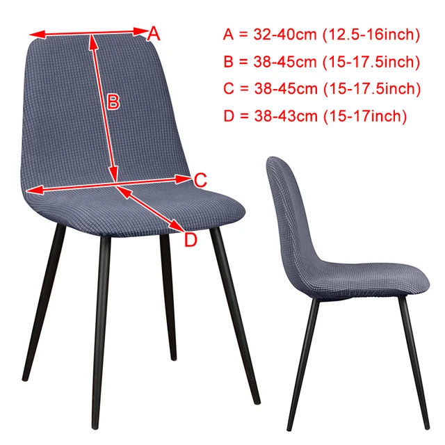 1/2/4/6 Fodera per sedia con schienale corto in velluto Fodere elastiche Fodere per sedili elastiche Sala da pranzo Bar Ufficio Festa Banquate 2