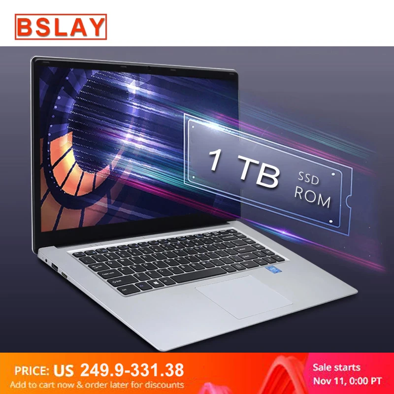 Laptop 15.6 inch 8G RAM 128G 256G 512G 1TB SSD ROM Notebook Computer intel Core Quad Windows 10 Ultrabook For Students Office-0