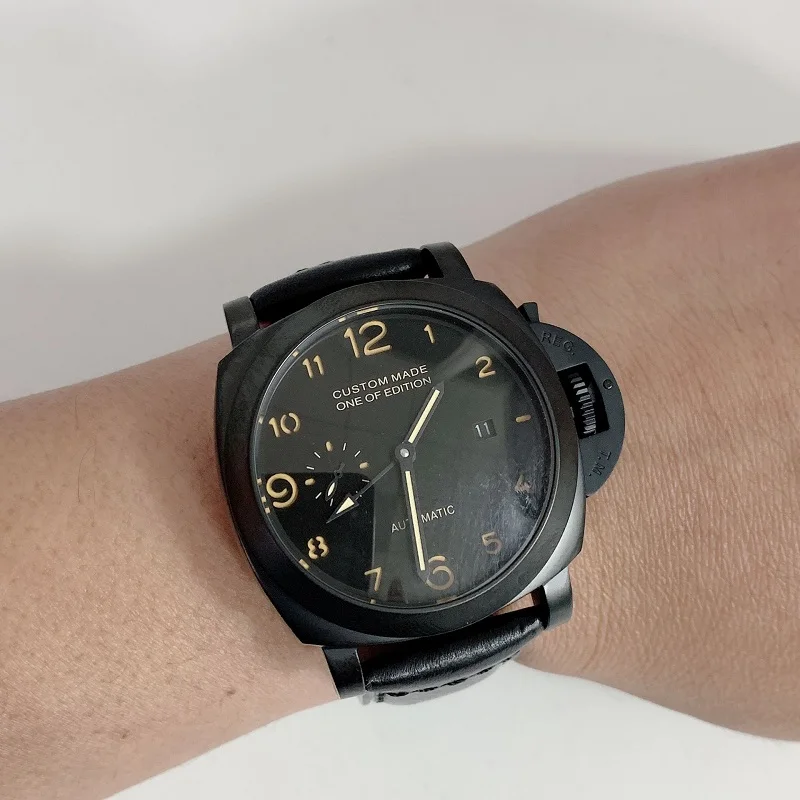 

GMT Sea gull Automatic Mechanical Watch Men's Leather Strap Luminous Military Waterproof Watch Men NN203