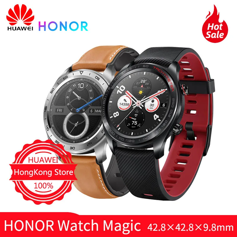 Оригинальные часы huawei HONOR Magic, gps, для бега, Bluetooth 4,2, спортивные, умные часы, пульсометр, 50 м, профессиональные, водонепроницаемые