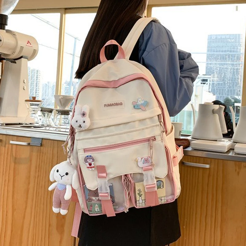 Joypessie女性のかわいいリュックファッション学生スクールバッグ原宿女性女子大生bagpackかわいいランドセルような女性mochila Backpacks Aliexpress