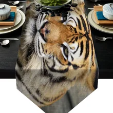 Тигр настольная дорожка рождественские украшения для домашнего стола Decorarion