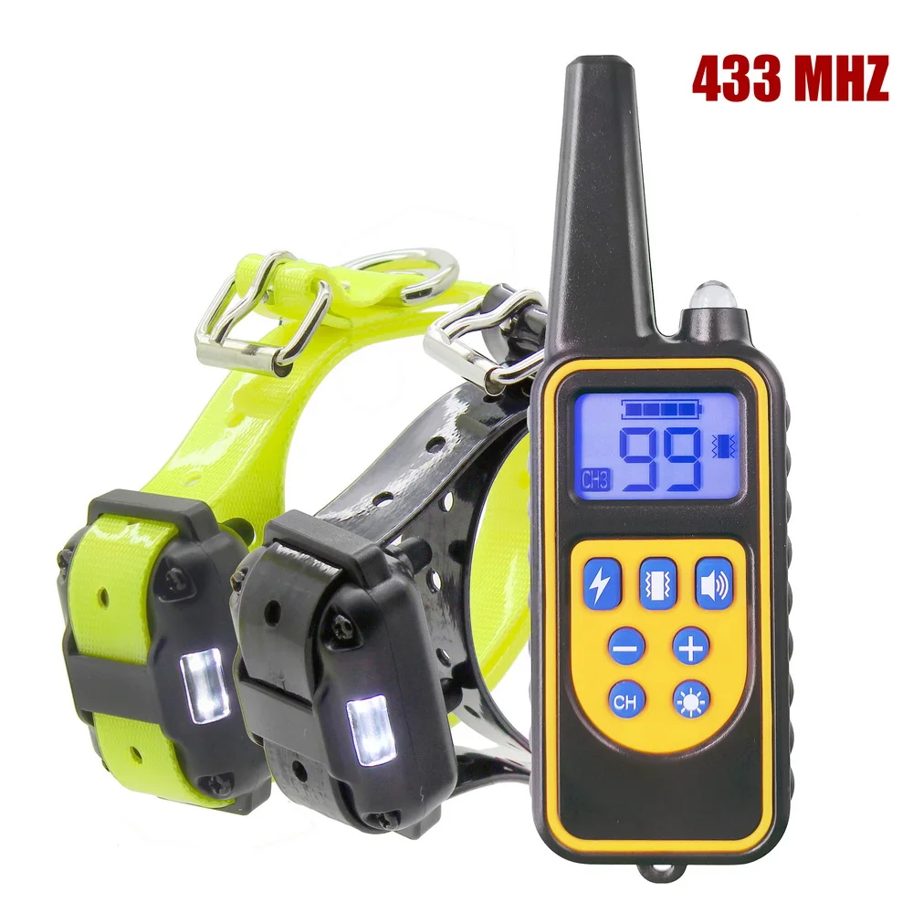 Remote Control Electric Dog Training Collar Pet Waterproof Rechargeable