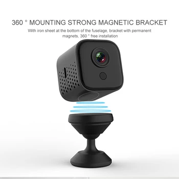 

Mini Camera HD 1080P USB Recharagable Camcorder IP Camera Sensor Night Vision WIFI Camera 360 Degree Rotating Monitor Small Cam