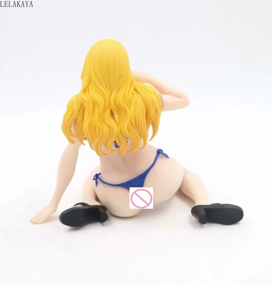 Японское аниме Q-Six Comic Hana-Man Cover Girl Anna Blue Black Ver. ПВХ сексуальные T2 арт девушка Коллекционные Подарочные модельные игрушки 18 см