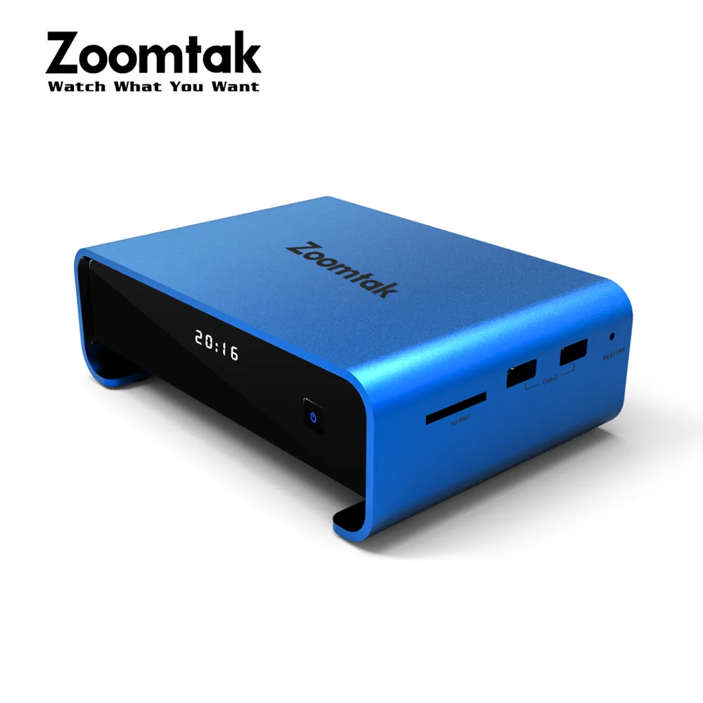 Синий 3 ГБ ОЗУ DDR4 32gGb Rom Amlgoic S912 Zoomtak Upro Восьмиядерный 4K ТВ-бокс - Цвет: Синий