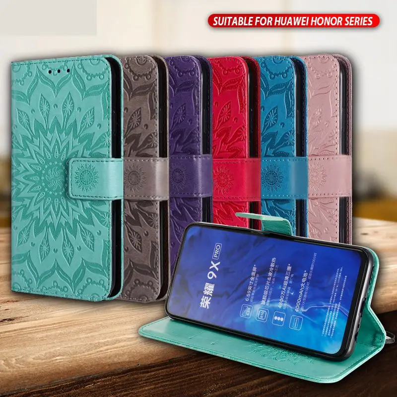 Чехол-Кошелек BBizx для Huawei Honor 8 9 10 Lite 6X 7X 8X 9X высококачественный флип-чехол из