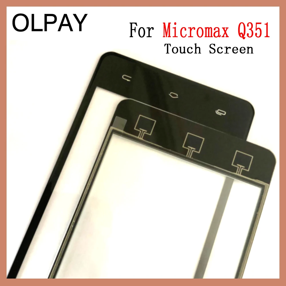 OLPAY 5,0 ''сенсорный экран для Micromax Q351 сенсорный экран дигитайзер Панель переднее стекло объектив сенсор инструменты клей+ салфетки