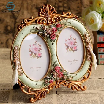 

Strongwell Vintage Photo Frame Resin Home Decor Wedding Gift Desktop Wall Picture Frame Baby Gift Handicraft Furnishing Articles