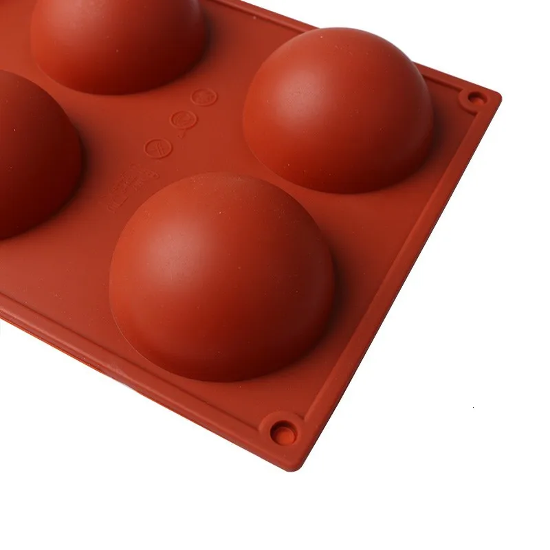 Delidge 1 шт. 6 отверстий полусферические силиконовые формы для торта 3D помадка форма для шоколадного мыла DIY Инструменты для украшения выпечки, торта