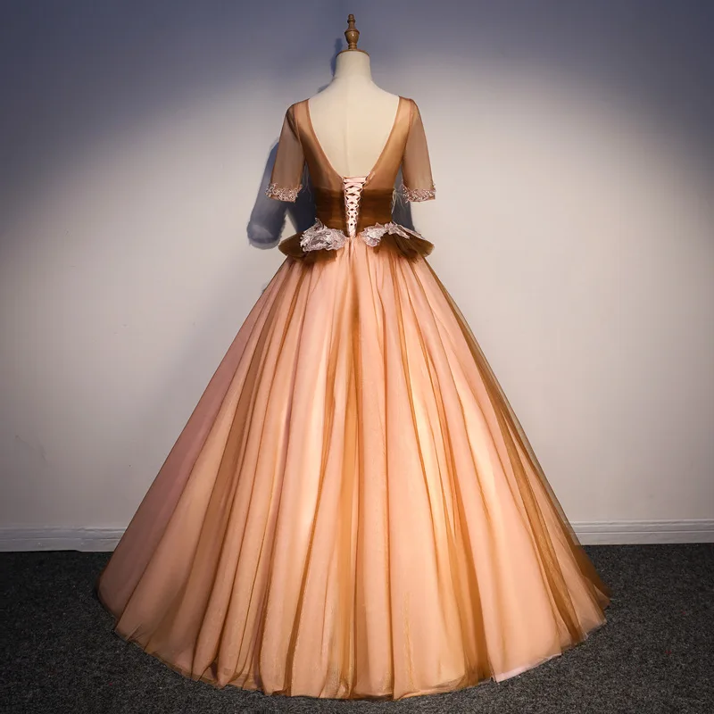 Роскошное Пышное Платье с аппликацией Vestido de 15 anos, милое бальное платье с открытыми плечами, 16 платьев с пышными рукавами