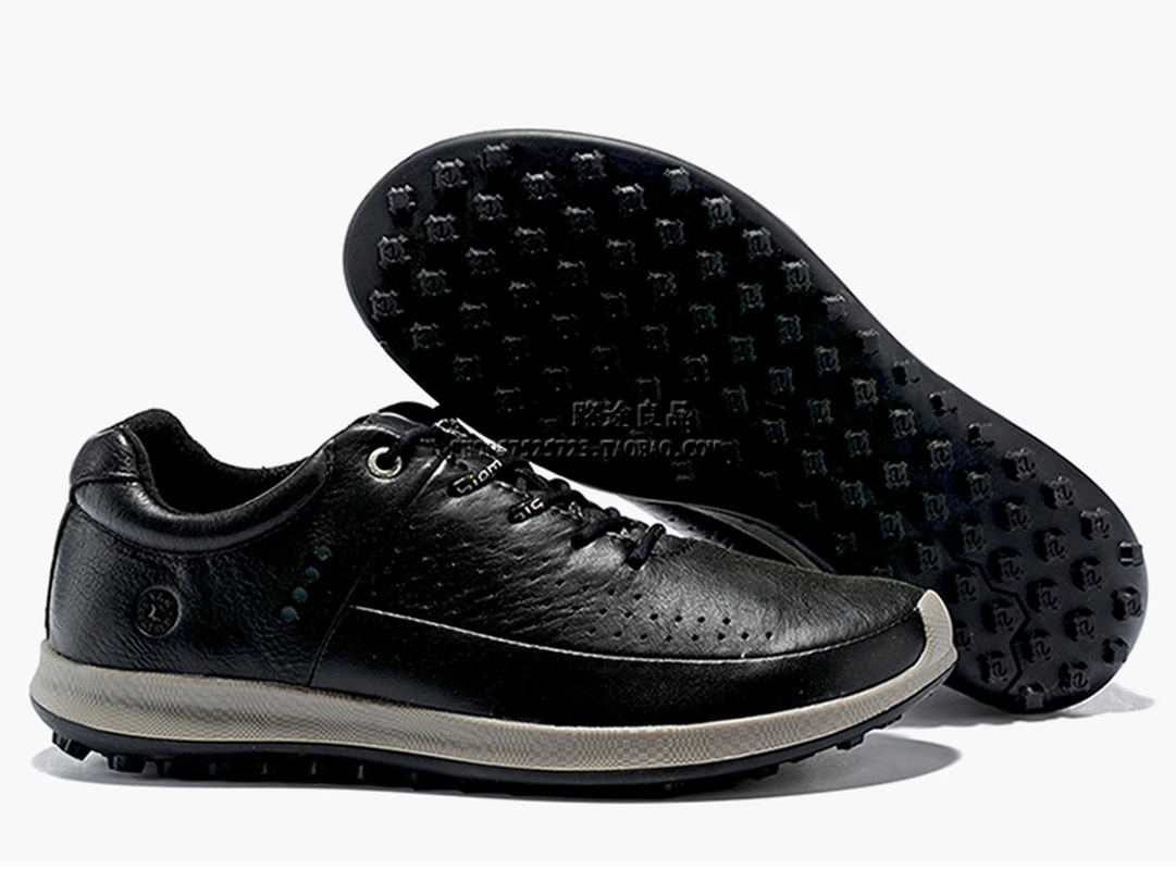 leather spikeless golf shoes