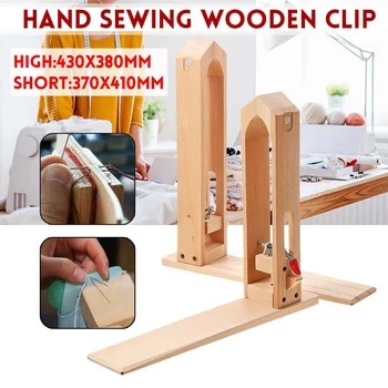 

1pcs Wood Leathercraft Tools Hand Stitching Leather Craft Lacing Sewing DIY Table Desktop Portable Horse Clamp Retaining Clip