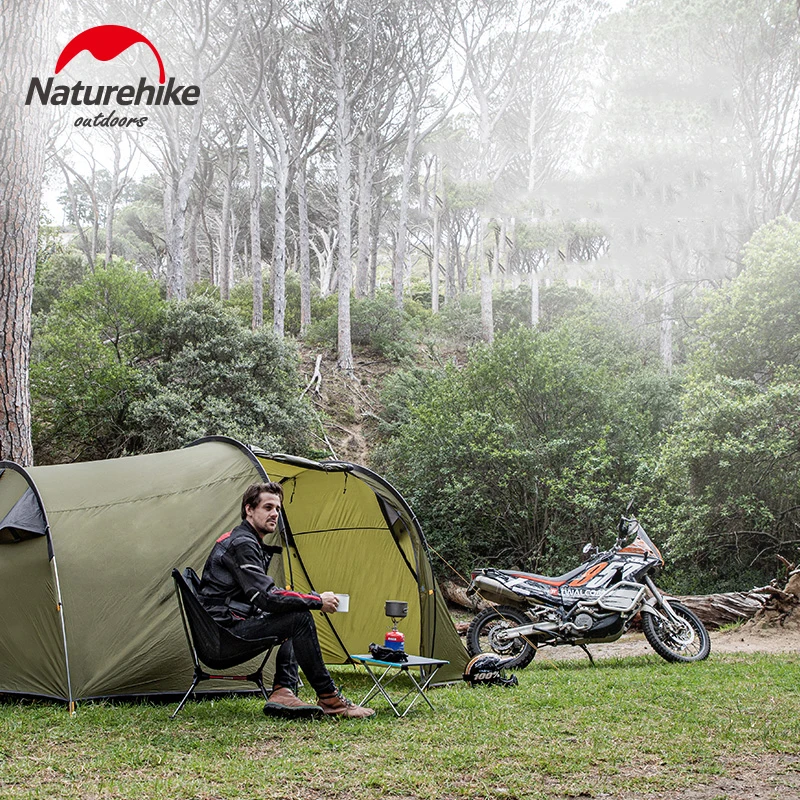 Naturehike Cloud Tourer 2 Motorcycle Tent 40D Silicone Double Resident CampingTents for Motorcycling Travel