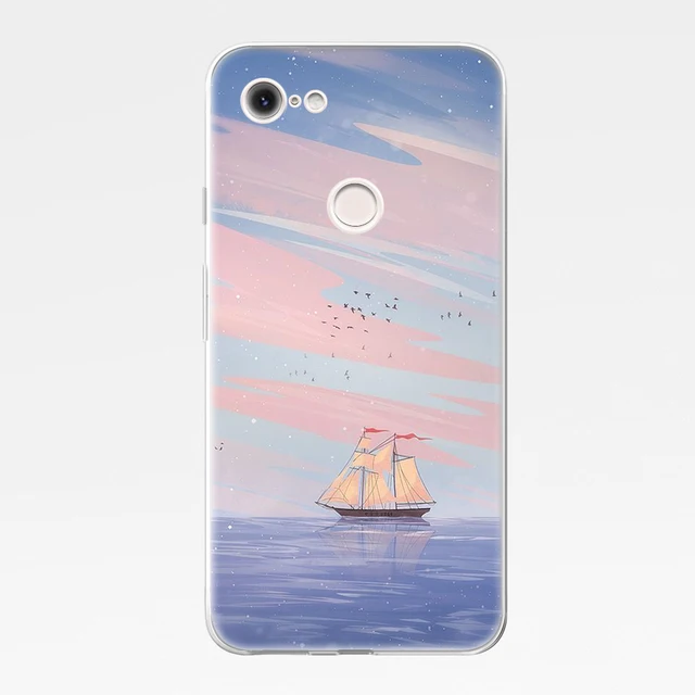 Painting Landscape Coque for Google Pixel 5 4 4a 3 3a 2 XL Soft TPU Silicone Phone Cases For Pixel 6 Pro 4XL 3XL 2XL Cover Funda W4509