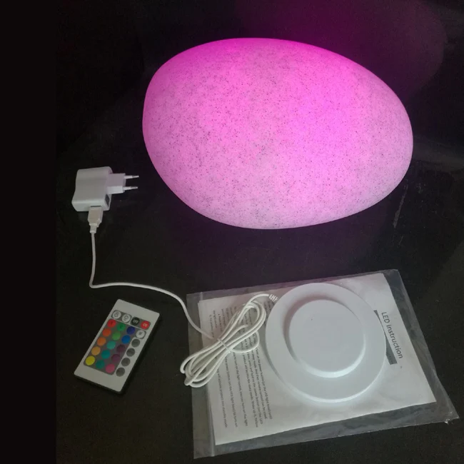 L32 * W24 * H17cm светодиодный Булыжный Камень лампы светятся в темноте illuminatetd лампы накаливания освещения для Кофе бар нарядная одежда