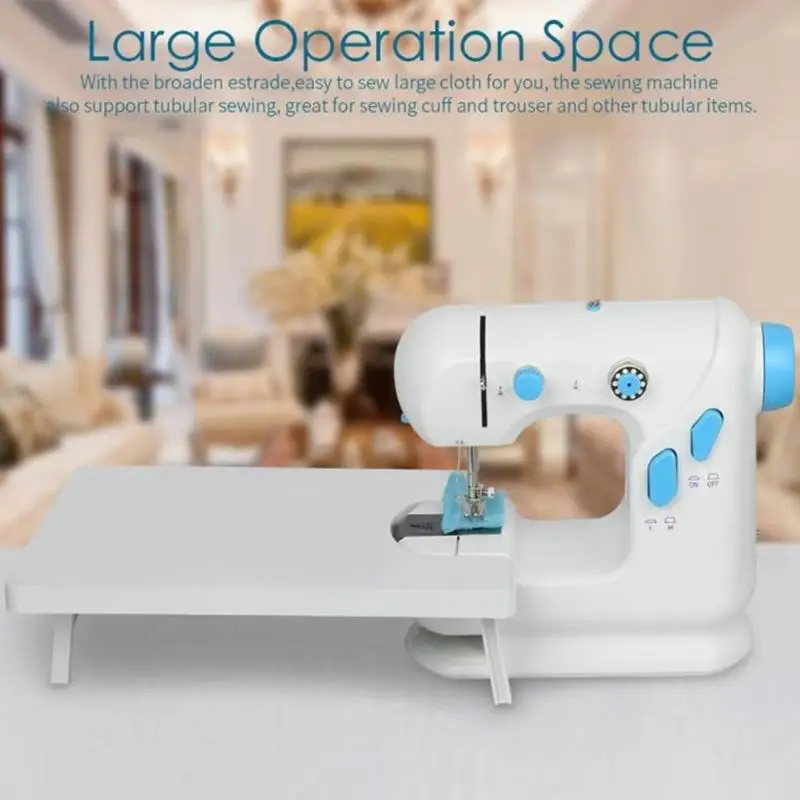 Household Automatic Winding Low Noise Desktop Electric Sewing Machine EU Plug Necessary Household Double-thread Sewing Supplies