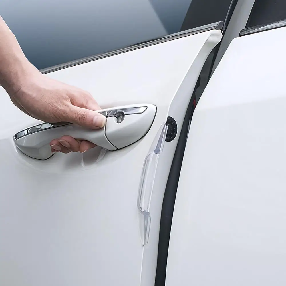 

4Pcs Car Door Protector Guard Airbag Buffer Strip Scratch Protector Car Rubber Bumper Stickers Auto Door Edge Protection