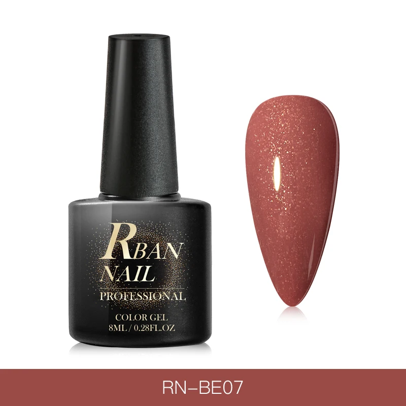 S08373 RBAN NAIL 8 мл цветной УФ-гель голографический Блеск Блестки полуперманентный впитывающий Гель-лак для нейл-арта лак для маникюра дизайн - Цвет: S08373