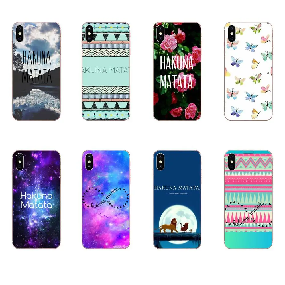 

For Xiaomi Redmi Mi 4 7A 9T K20 CC9 CC9e Note 7 9 Y3 SE Pro Prime Go Play Soft Design Phone Hakuna Matata The Lion King