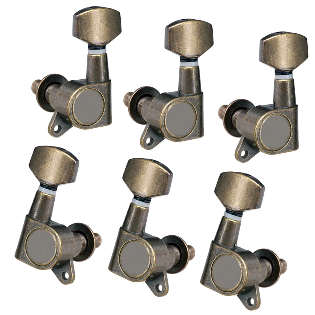 6pcs 3L3R Guitar Tuning Pegs Tuners Machine Heads for Acoustic Electric Guitar Parts