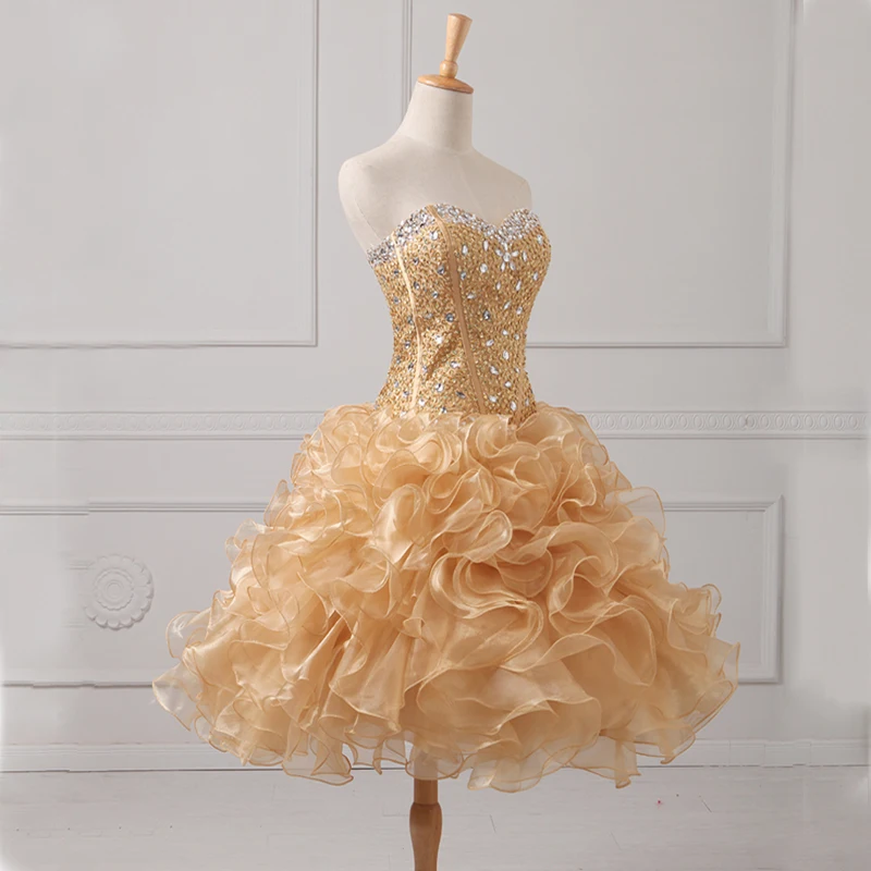 Quinceanera Dresses 2 in 1 Detachable Ruffles Skirt Sweet 16 Pageant Jiayigong Beaded Sequined Sweetheart Real Sample