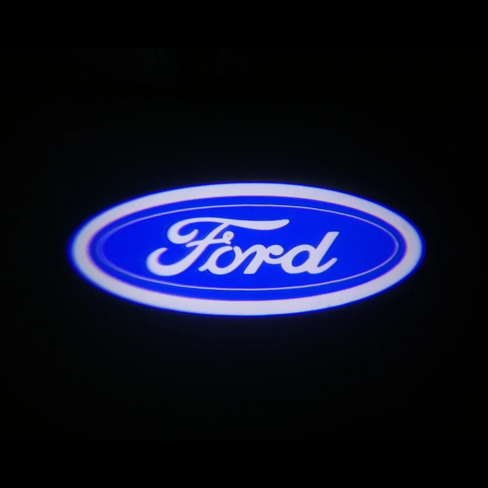 Ford logo 1 QCDIN для FORD светодиодный светильник-лужа с логотипом, зеркало заднего вида, светильник-проектор для F150 aurus Mondeo Explorer Edge FUSION Expedition FLEX - Испускаемый цвет: Ford logo 1