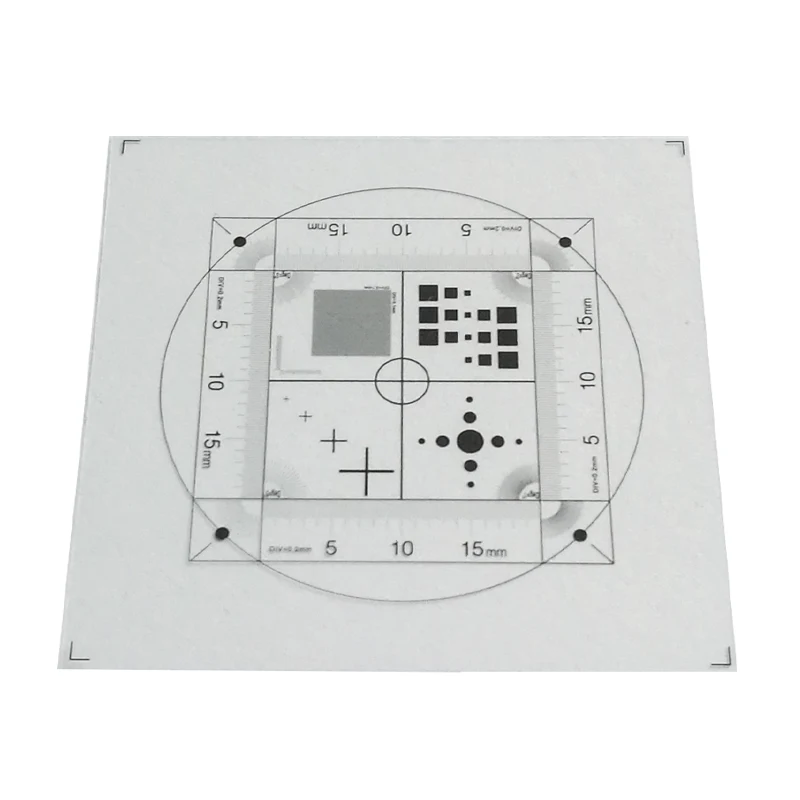Microscope Calibration Transparent Flexible Film PET Microscope Micrometer Ruler Measurement Net Scales Dots Cross Line Reticle microscope micrometer